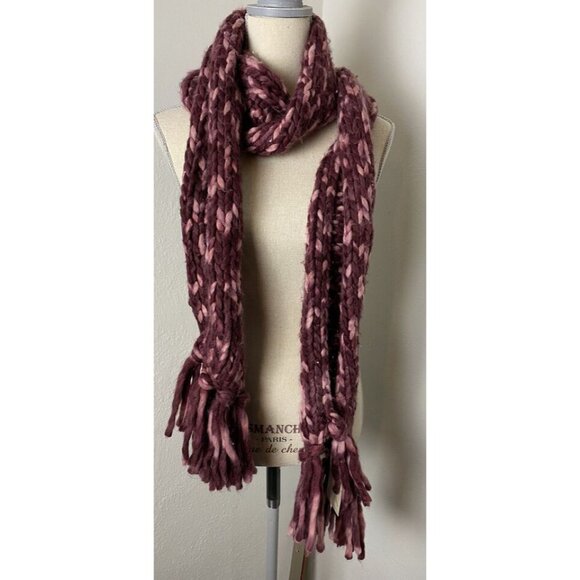 Chunky Knit Infinity Scarf For Women Pink & Purple Soft & Cozy - Picture 1 of 2